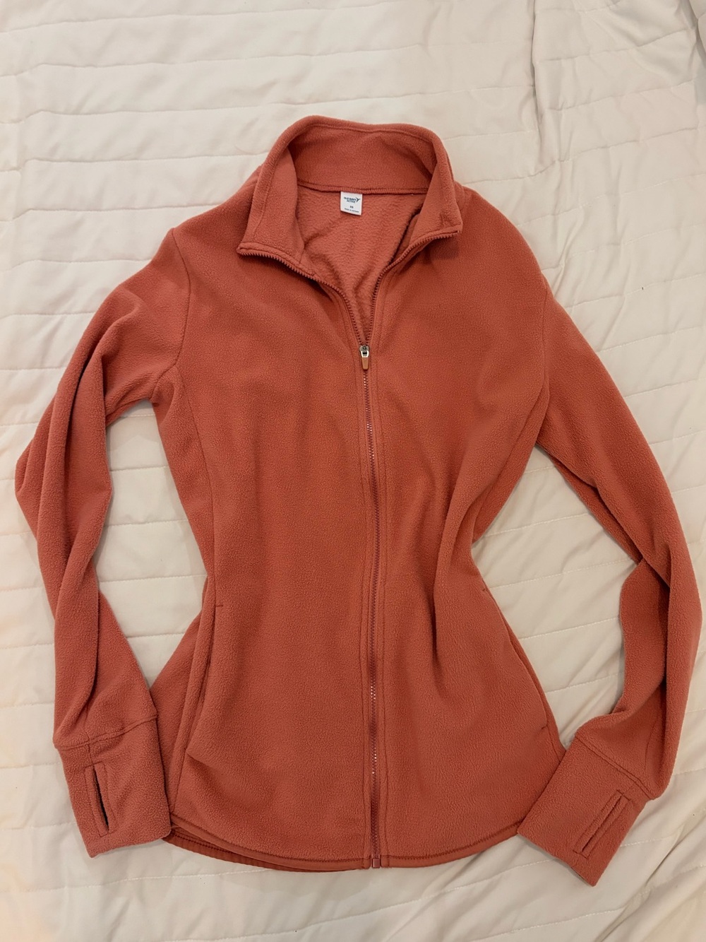 Old Navy Coral Zip-Up Active Fleece